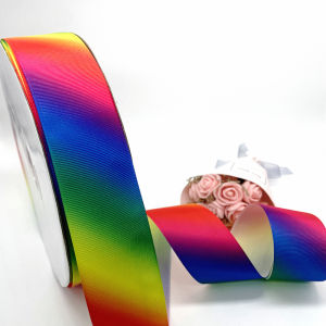 5 Mét Cầu Vồng Nhiều Màu Grosgrain Ruy Băng 10 Mm/25 Mm/38 Mm Chiều Rộng Cho Tóc Nơ Gói Quà Trang Trí Đám Cưới Đồ Trang Trí Vải