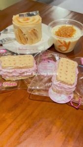 hot toys | Cream Biscuit Cracker Taba Squishy Double Decker Cookie Squishy Mochi Toy Squeeze Toy Anti Stress Release Hand Relax Toy Gift
