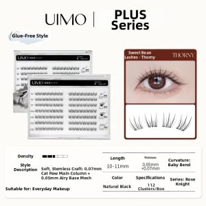 UIMO | Adhesive Free Large Size False Lashes