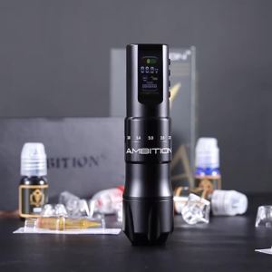 Máy Phun Xăm Không Dây Ambition C2 Với Động Cơ Không Lõi 7 Tốc Độ Điều Chỉnh Pin 1600mAh Dành Cho Vi Điêu Khắc Và Nghệ Thuật Xăm Hình