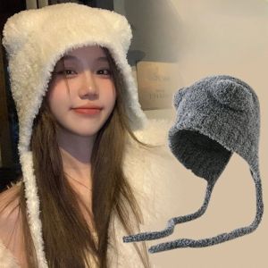 หมวกหมวกหมวกทรงนักบินถักเครื่องป้องกันหูอเนกประสงค์ หมวกบีนนี้ลูกไม้อบอู่ ระบบประสงค์ 5052 ส่วนมือ 30 กรัม