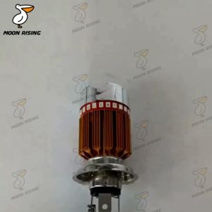 MOTORCYCLE LIGHTINGS UNIVERSAL H4 HEADLIGHT BULB WITH ANGEL EYE AND FLASHER 247