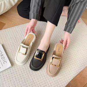 Azgalery SPT-58 Sepatu Sandal Selop Wanita Kasual Slip On Flat Nyaman Santai Empuk PVC Trendy COD