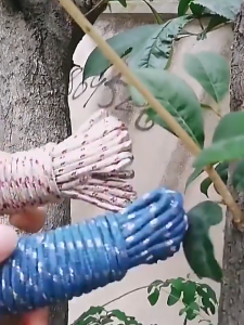 AOJN เชือกผ้าหนาไนลอนทนทานสำหรับตากผ้าในและนอกบ้านความยาว 10 เมตร