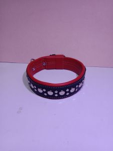 kalung kulit anjing 2jari kulit leher anjing pemburu dewasa