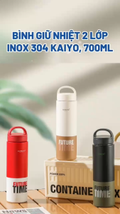 Bình Giữ Nhiệt 2 Lớp Inox 304 Future Time Kaiyo Dung Tích 700ml Giữ Nóng Lạnh Lên Tới 12H