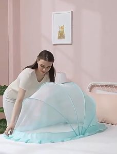 มูกคลุมเตียงและมูกครอบสำหรับกันแมลงกันยุง การพับเก็บ ที่นิยม E67