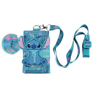 Australia smiggle childrens wallet girls Stitch clutch wallets leather folder three layers card bag 5 inches coin purse