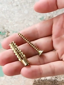 100set Angkur Baut Tembok Sekrup 6x30mm Angkur Baut Tembok Wall Anchor Tembok Sekrup Dinding Tembok Angkur