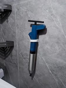 【COD】Toilet unblocking artifact toilet cleaner sewer unblocker air plunger high pressure toilet plunger stainless steel material used to block toilet floor drain washbasin