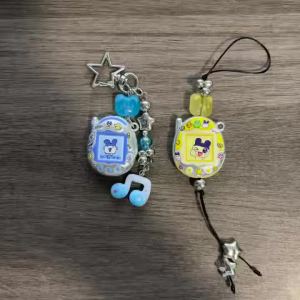 Bandai | Tamagotchi Nốt Nhạc Hoạt Hình Móc Khóa Đính Cườm Dễ Thương Nhật Bản Trang Trí Cặp Học Sinh Mặt Dây Chuyền Nhỏ Dành Cho Lứa Tuổi Từ 14 Trở Lên