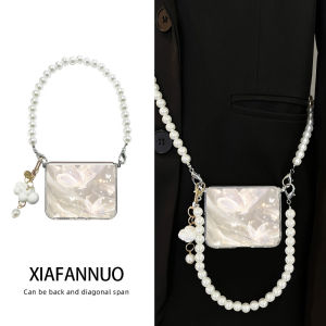 เคสโทรศัพท์ Huawei Purax รุ่นใหม่ Pura X แบบพับได้ ปกป้องเต็มจอ รุ่นพิเศษ ใสโปร่ง พร้อมสายสะพายไหล่สำหรับผู้หญิง ลายผีเสื้อ