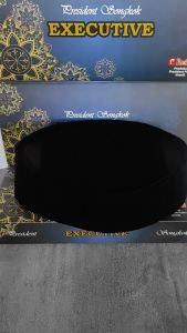 Songkok Peci Kopiah Executive A1 AC Bludru Hitam Premium