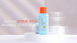 QUIYUM Citrus Vit-C Radiance Toner Unleash Skin Glow Refreshing Hydration Refine Pores 160ml