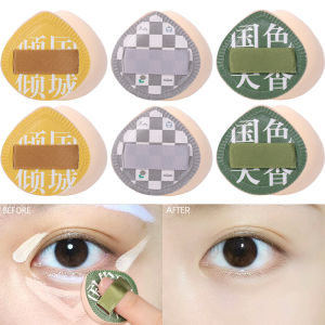 3pcs bông kẹo Sponge mềm Bông thoa phấn nền Mini ngón tay đệm hơi bột công cụ Trang điểm làm đẹp khô ướt sử dụng công cụ