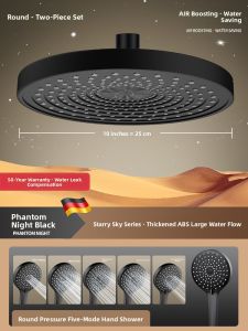 YALANDENG | High-Pressure Showerhead with Large Water Flow for Home Bathing