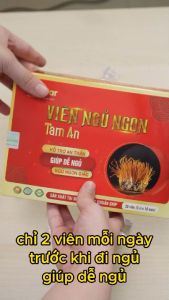 Viên ngủ ngon hỗ trợ giảm mệt mỏi do kém ăn thiếu ngủ Hộp 30 viên Tâm An Pharma