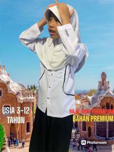 BAJU ATASAN MUSLIMAH ANAK PEREMPUAN BAJU ANAK PEREMPUAN USIA 3-12 TAHUN