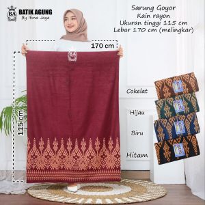 Sarung Batik Rayon Motif Pagar Alam 2 | Serian Warna