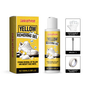 White Shoes Cleaner Stains Dirt Remover Shoe Whitening Cleaning Sneaker Remove Yellow Edge White Shoes Cleaning Gel Kit 100ml