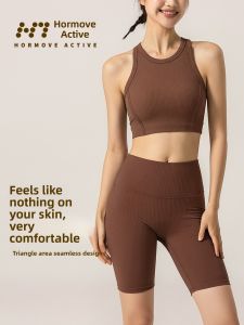 High-Waist Yoga Pants Womens Tight Fit Five-Quarter Length Sporty Antimicrobial Compression Fitness Trousers for Running