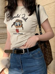 DVDK | Youthful Printed Close-fitting Cotton T-Shirt