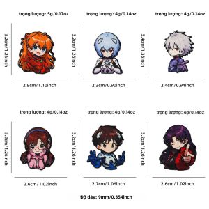 Bandai | 6 Chiếc Anime Men Pin Bộ Hoạt Hình Dễ Thương Phù Hiệu Cho Ba Lô & Áo Khoác Cosplay Phụ Kiện Quà Tặng Đồ Chơi Dành Cho Người Hâm Mộ Từ 14 Tuổi Trở Lên