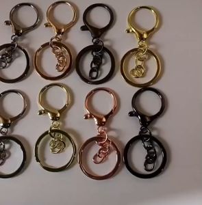 LD-C1276 Gantungan Kunci Model Lobster Clasp Cincin Rantai Mini / Keychain Gantungan Kunci Ring