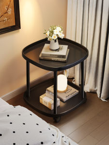 ​​FairCraft​​ Side Table Living Room Coffee Table Simple Bedside Table Modern Corner Small Table with wheel