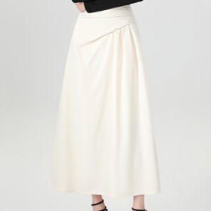 Fashion New Arrival High Waist Slim Looking A- line Asymmetrical Skirt Womens Early Autumn 2024 Elegant Beautiful Dress Fancy