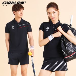 Bộ Quần Áo Cầu Lông Thoáng Khí Nhanh Khô Tay Ngắn Mùa Thu Dành Cho Nam Và Nữ Bộ Quần Áo Thể Thao CORALIAN CST-C4072 3072