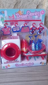 Mainan Anak Mesin Cuci Dan Setrika - Mainan Pretend Play Laundry Set OCT 2515 - Mainan Dream Washer LH 6