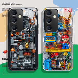 Phone Case For Honor 400 400Pro 5G 400 Lite X9C/X9C Smart X9B X9A X9C Glass Casing Back Lens Protect Soft Frame Building Blocks Back Cover