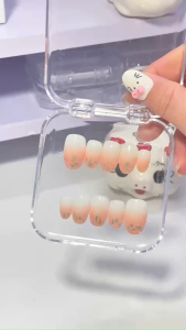 [ Mã L14 ] Nailbox thiết kế Ombre mix nhũ màu cam