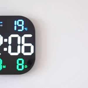 10-inch Digital Countdown Wall Clock Large Screen Temperature Date Display Dining Room Decoration With Remote Control