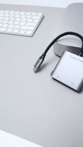 CABLETIME Converter USB C to Dual DisplayPort DP 4K USB PD