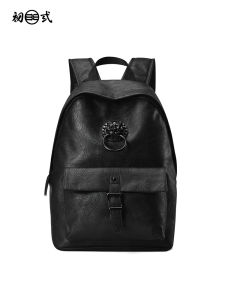 กระเป๋าเป้สะพายหลังผู้ชายสไตล์จีน กระเป๋าใส่ของสำหรับเด็กนักเรียน กระเป๋าเดินทางแบบไฮเอนด์ กระเป๋าใส่คอมพิวเตอร์สำหรับเดินทางไปทำงาน กระเป๋าเป้สะพายหลัง PVC ซิปปิด