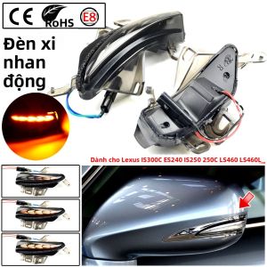 2 Đèn Xi Nhan LED Động Tích Hợp Gương Chiếu Hậu Cho Lexus CT 200h ES 300h 350 IS 200t 250 300 350 LS 460 Giao Diện T10