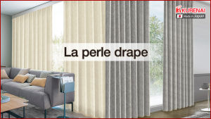 KURENAI (Custom-made) Made in Japan "La perle drape" an elegant pearlescent window curtain with blackout lining for living room bedroom and hotels (1 panel with hooks & rings) washable