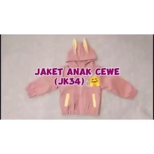 Jaket Bahan Taslan Anak/ Jaket Zipper Anak Semi Katun/ Jaket Anak Karakter JK34