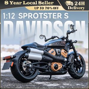 Motorbike 1:12 Scale Motor Harleying Sportsters Metal Model Diecast Simulation Motorcycle Vehicle Alloy Toy Collection For Gift