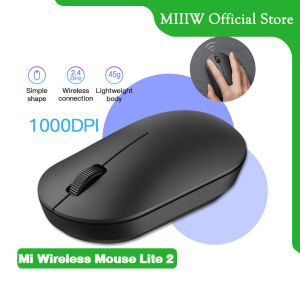 Xiaomi Wireless Mouse Lite 2 เมาส์ไร้สาย 2.4GHz 1000 DPI เม้าส์ไร้สาย เหมาะสำหรับสำนักงาน เล่มเกม เดสก์ท็อปสะอาดและไม่พันกัน