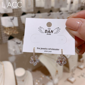Elegant S925 Silver Needle Earlied Girl New Flower Design Earrings from Korea Unique Fashion Jewelry for Women