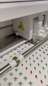 Mini Icon: Printer | Transparent Vinyl Sticker for planners journals etc.