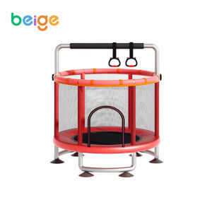 Beige แทรมโพลีน แทรมโพลีนเด็ก เตียงกระโดดสำหรับเด็ก Trampoline แทรมโพลีนกระโดด 140cm แทรมโพลีนออกกำลังกาย