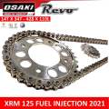 XRM 125 FI 2021 Osaki Revo Chain & Sprocket Set [Made Thailand] 14-36 size. 