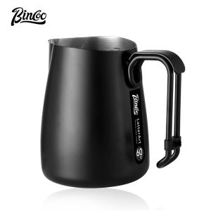 BINCOO Coffee Latte Cup Stainless Steel Coffee Pot Milk Jar Coffee Utensils 600ML