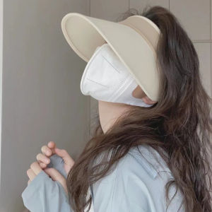 K-style UV New Arrival Female Sun Protection Hat Summer Sun Shade UV Protection Casual Easiest for Match Holiday Vacation Air Top Hat