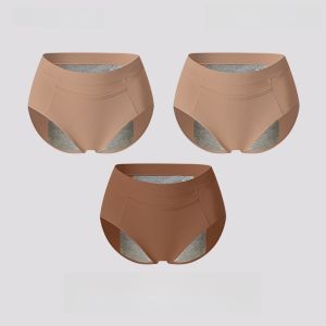 MiiOW | High Waist Pure Cotton Womens Period Underwear Leakproof Safe Antibacterial Hygienic Pants Comfortable Breathable Casual Style