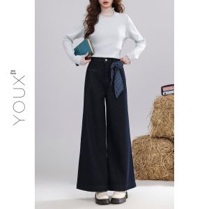 YOUXIANG | Quần Jeans Lót Nỉ Ấm Áp